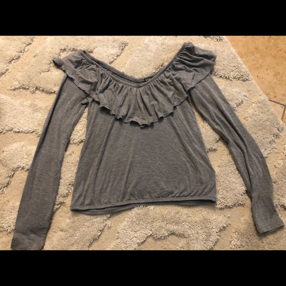 Express off the shoulder long sleeve- xxs petite
